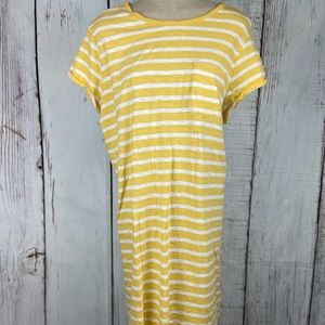 Gap Short Sleeve Pocket Tee Striped Dress Size XXL
